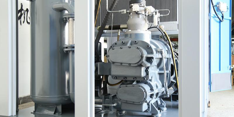 Two-stage screw compressor with water cooling system (courtesy of Atlas